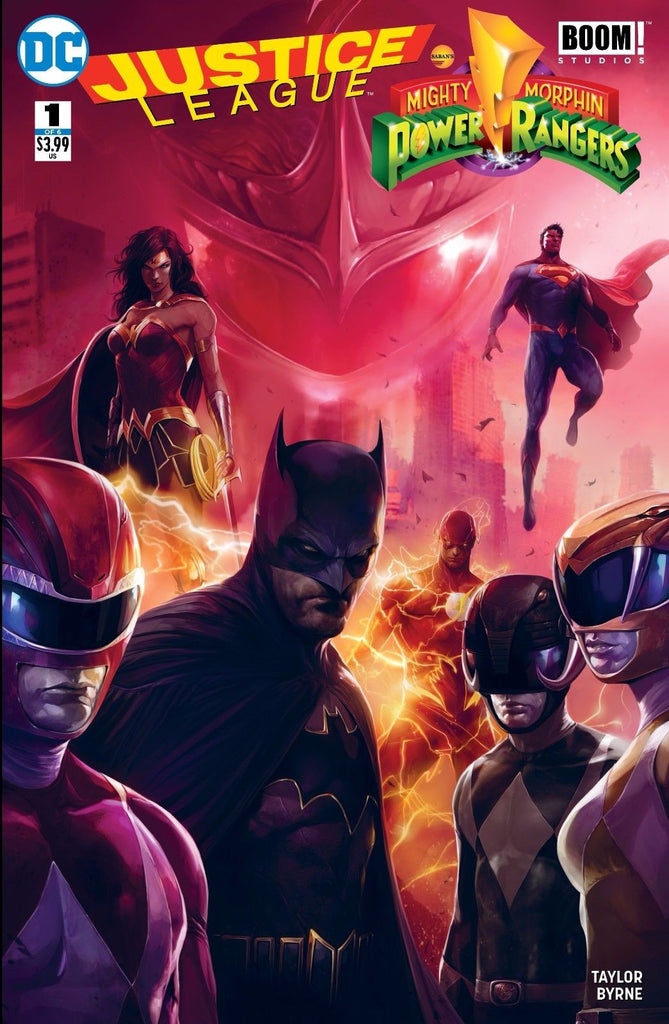 Justice League vs Power Rangers #1 Trade Dress