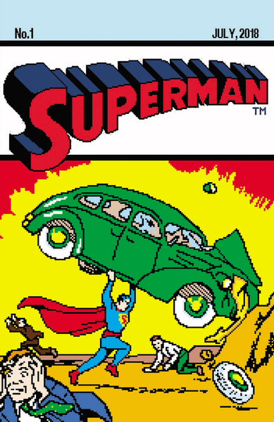 Superman #1 8 bit Homage